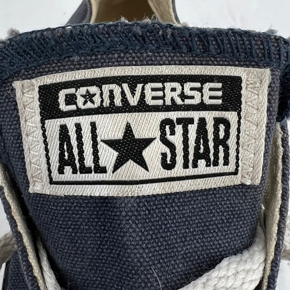 Converse All Star Navy Blue Canvas Sneakers Size 12.5 Kids - Picture 2 of 9